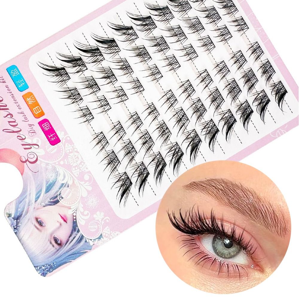 3D Cat Eye Clusters Lashes Nat - đánh giá và giá Eyelash Extension Cat Eye