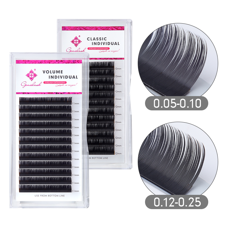 Genielash 0.07-0.25 Extension  - đánh giá và giá Eyelash Extension Hybrid