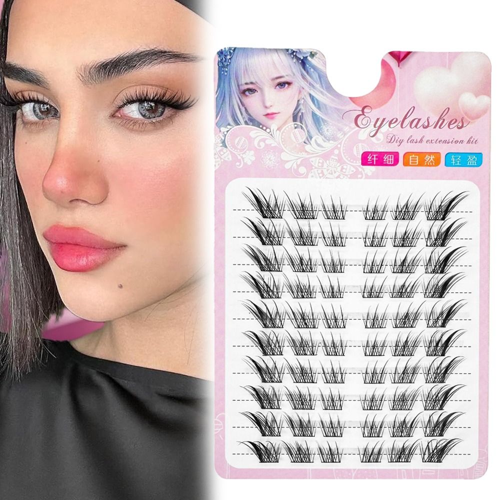 3D Cat Eye Clusters Lashes Nat - đánh giá và giá Eyelash Extension Cat Eye