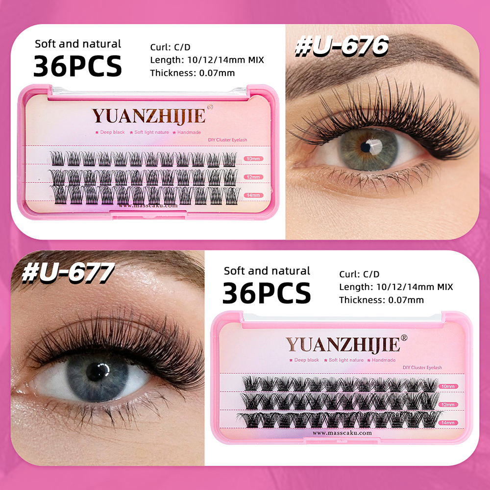 New Arrival YUANZHIJIE C D Cur - đánh giá và giá Eyelash Extension Hybrid