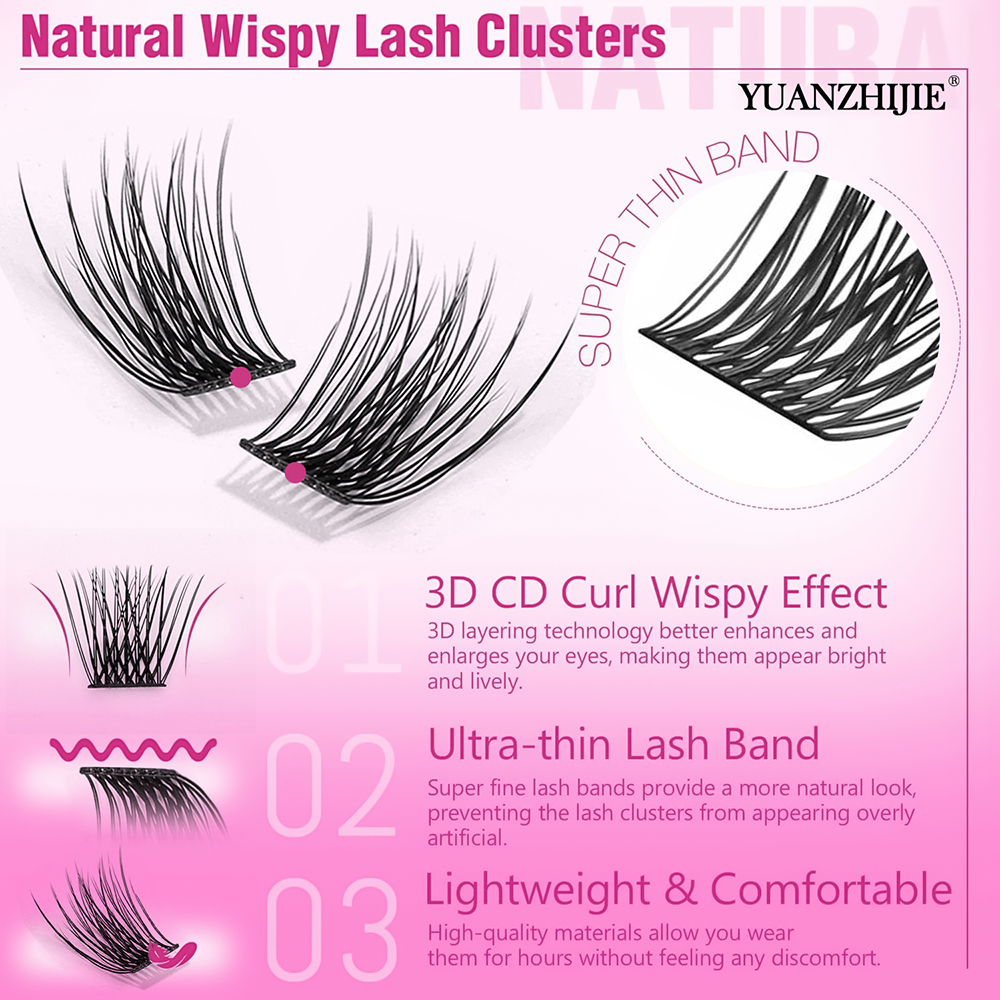 New Arrival YUANZHIJIE C D Cur - đánh giá và giá Eyelash Extension Hybrid