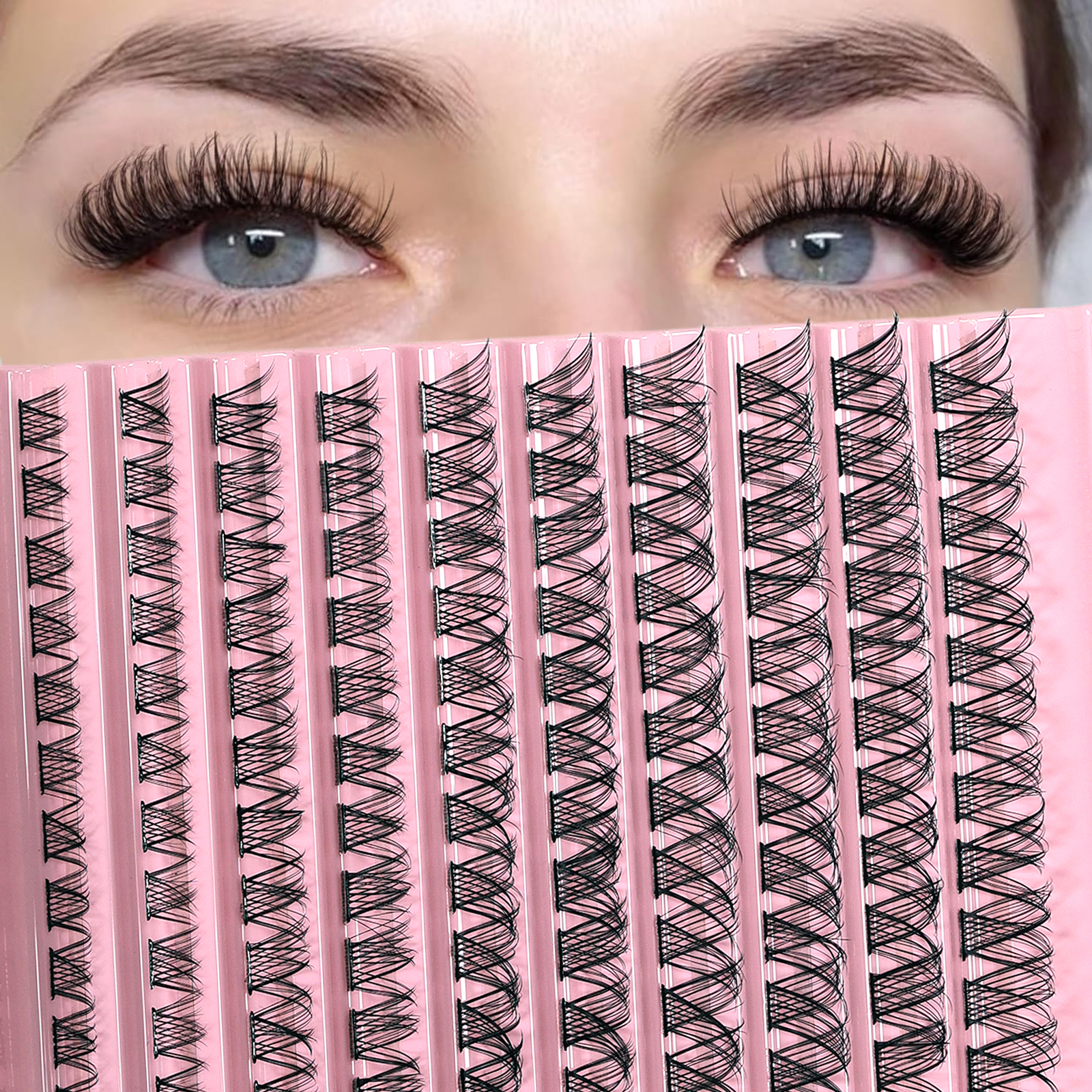 110Pcs Cluster Eyelash Extensi - đánh giá và giá Eyelash Extension Hybrid