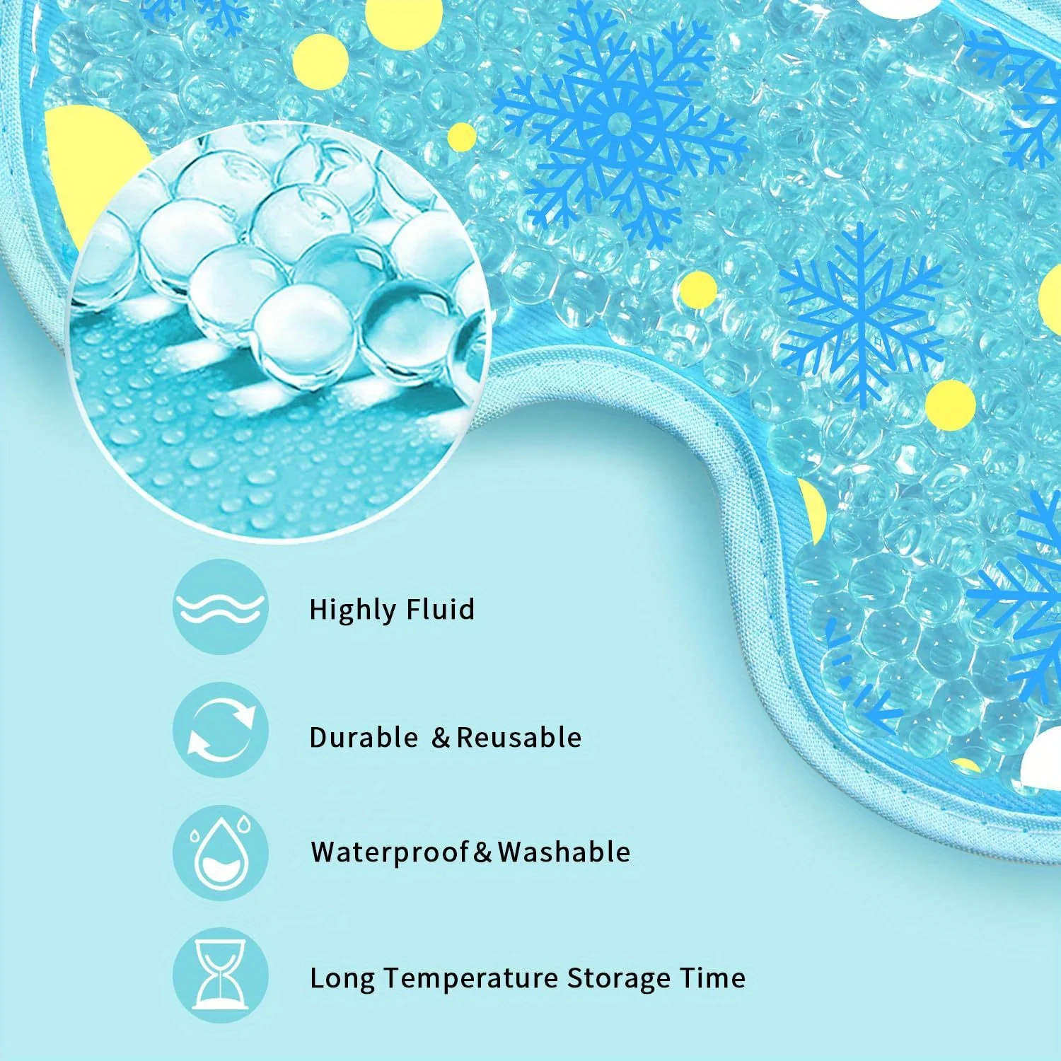 Cooling Eye Mask with Gel Bead - đánh giá và giá Under Eye Gel