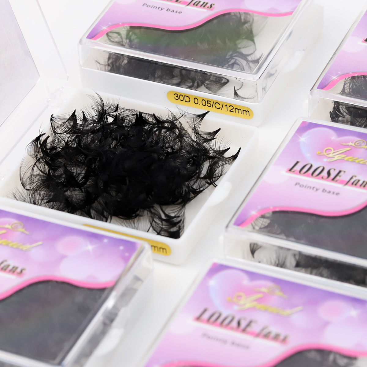 AGUUD 30D 40D Cluster Loose Fa - đánh giá và giá Eyelash Extension Medium