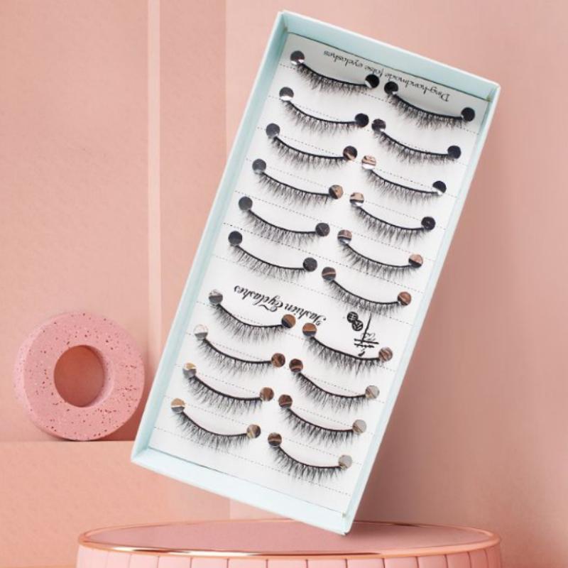 10 Pairs Natural Long Wispy Ca - đánh giá và giá Eyelash Extension Cat Eye