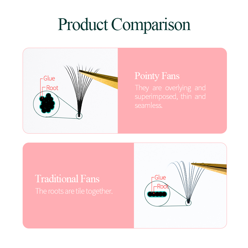 Song lashes Promade Fans 3D-10 - đánh giá và giá Eyelash Extension Korean Style
