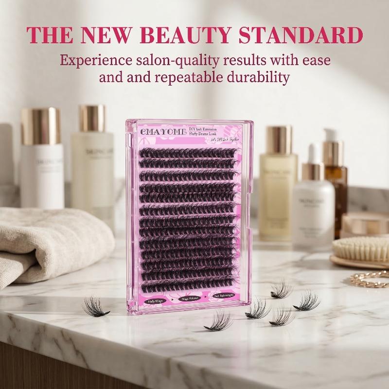 Wispy D Curl Cluster Lashes 14 - đánh giá và giá Eyelash Extension Vendor