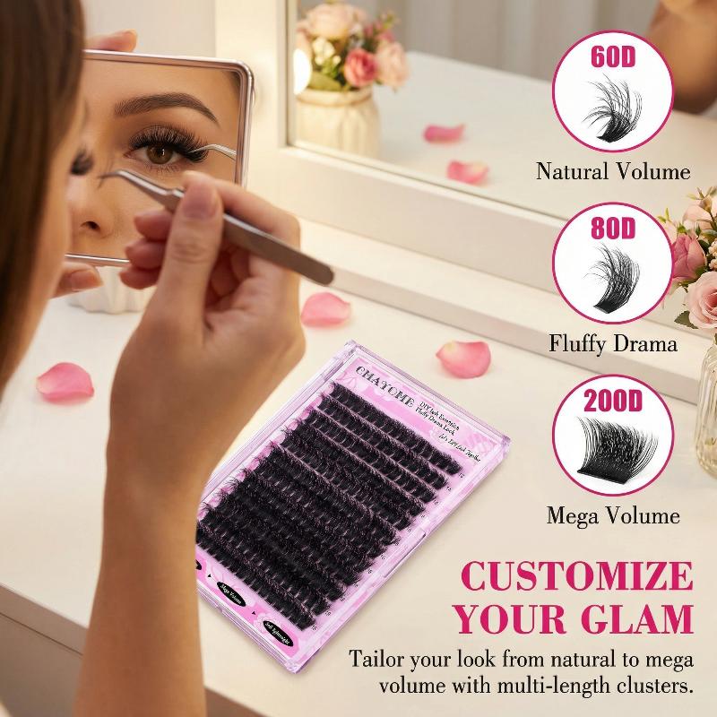Wispy D Curl Cluster Lashes 14 - đánh giá và giá Eyelash Extension Vendor